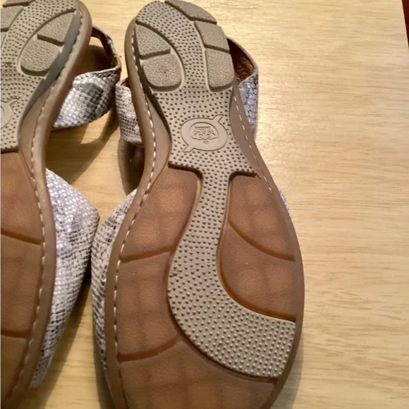 Born Trang snakeskin Leather Flat Slingback Sandals. Gently used. - Picture 3 of 3